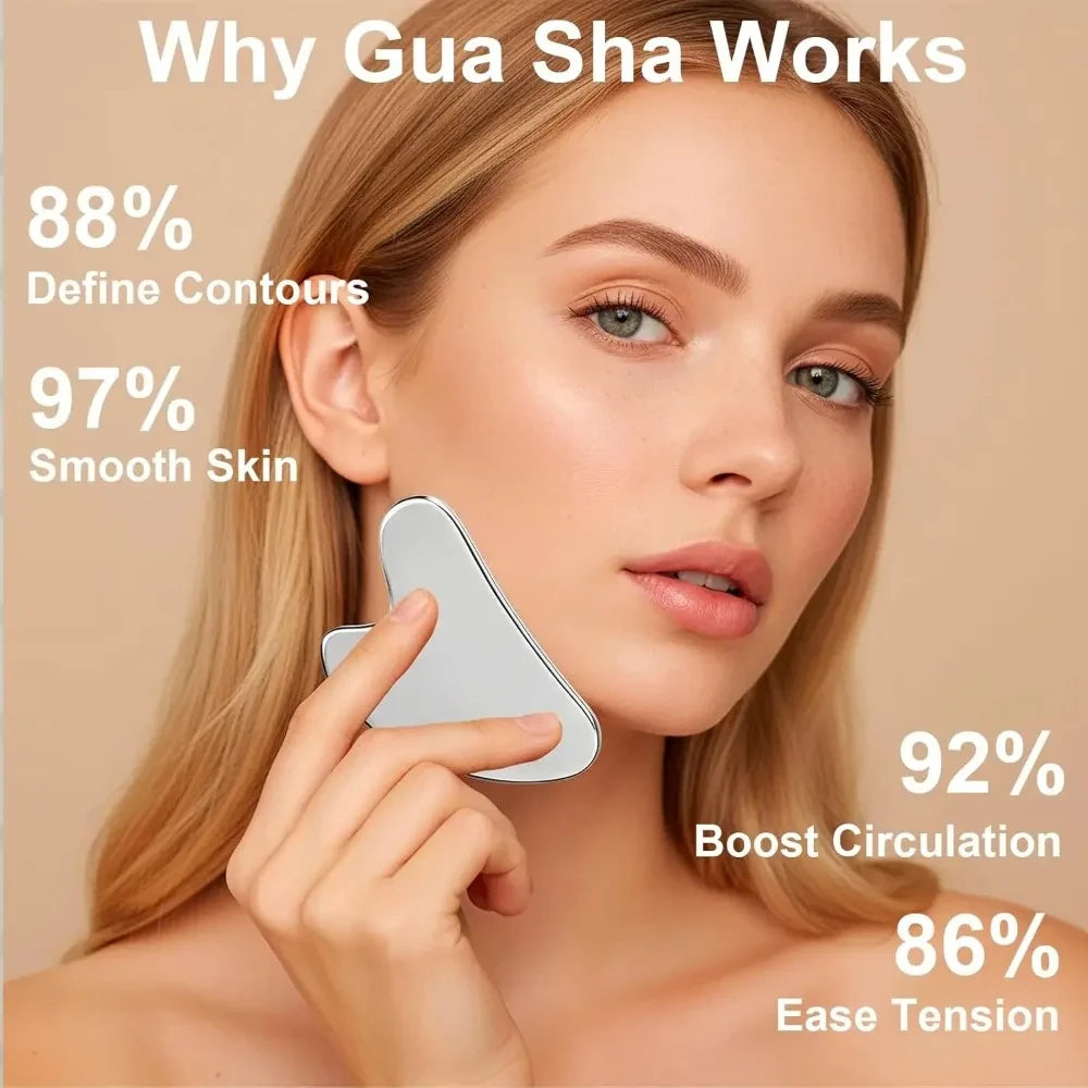 Stainless Steel Gua Sha & Lymphatic Massage Set