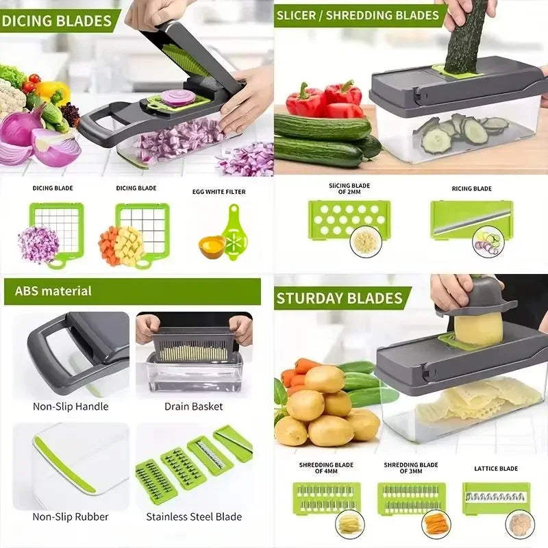 5-in-1 Vegetable Chopper & Slicer