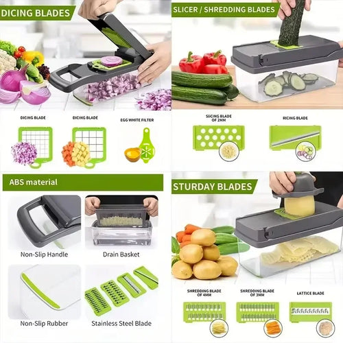 5-in-1 Vegetable Chopper & Slicer