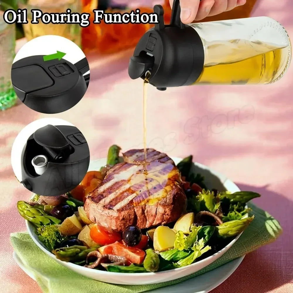 2-in-1 Olive Oil Sprayer & Dispenser 500ml