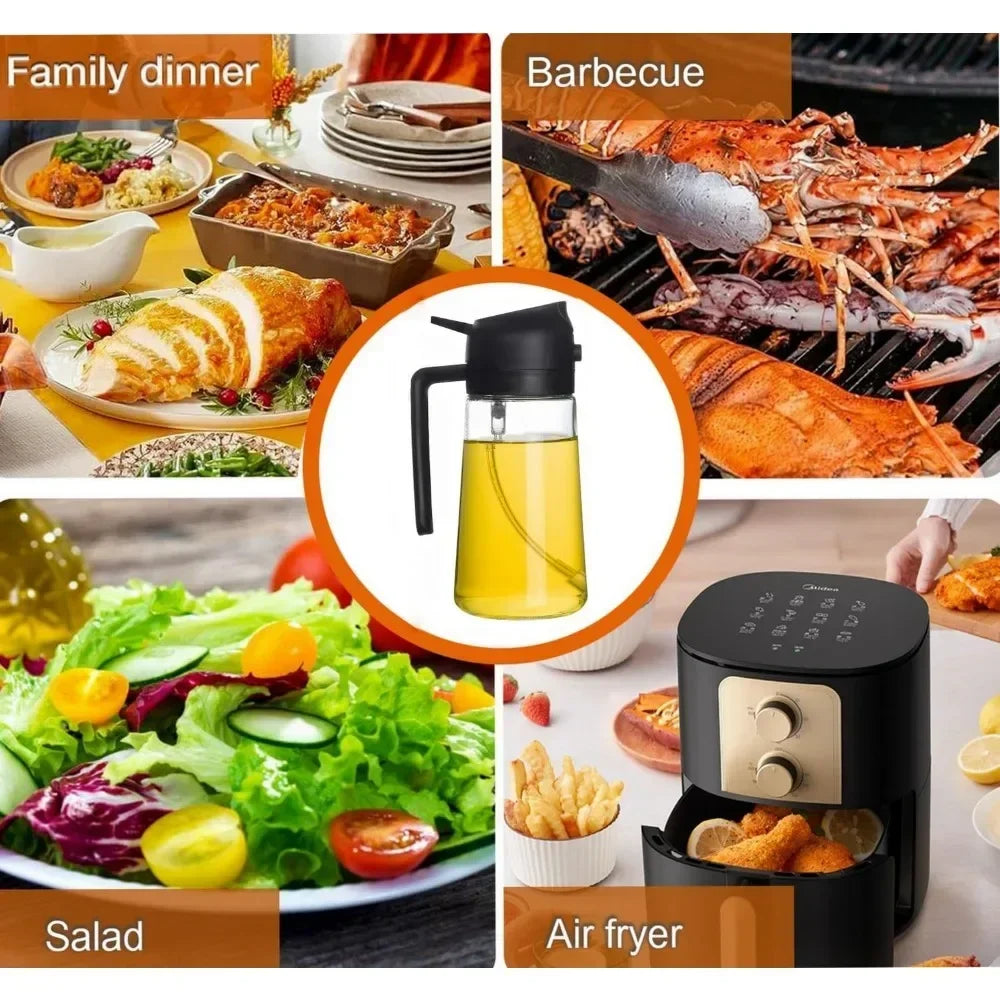 2-in-1 Olive Oil Sprayer & Dispenser 500ml