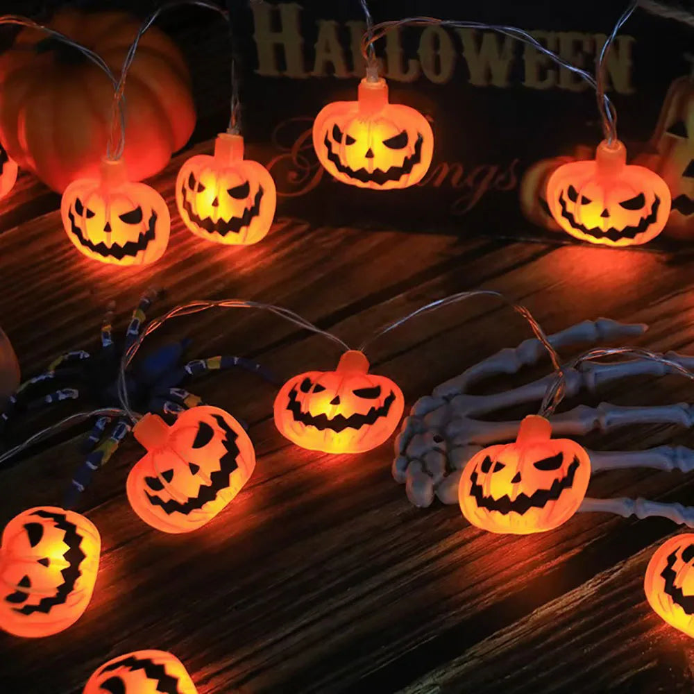Halloween LED String Lights - Pumpkin, Ghosts, and Spooky Characters
