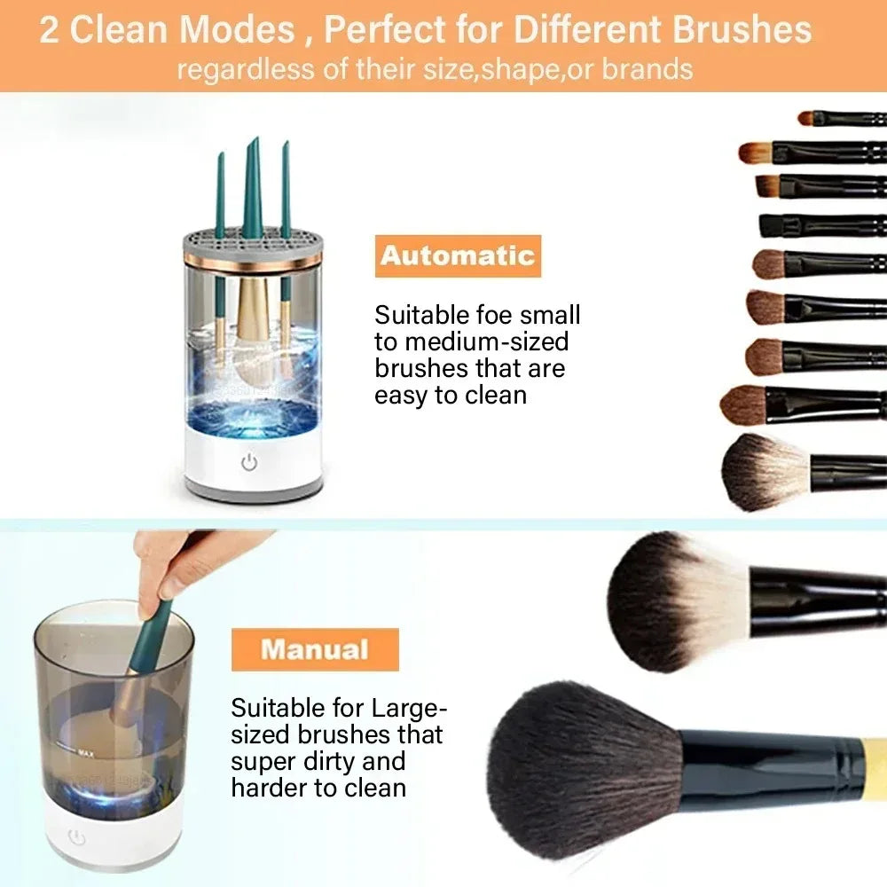 SpinClean 3-in-1 Eletric Makeup Brush Cleaner