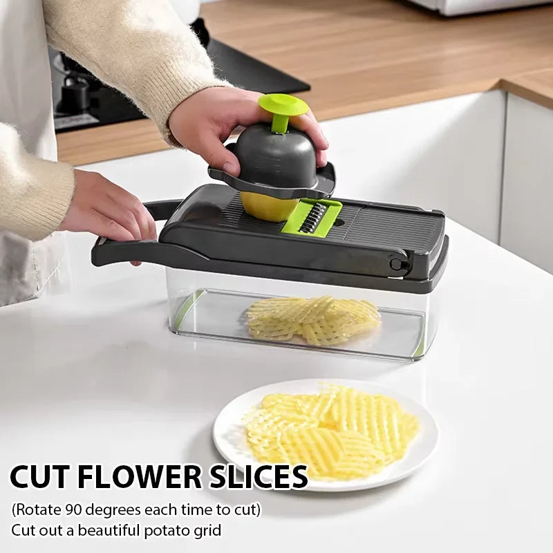 5-in-1 Vegetable Chopper & Slicer