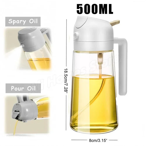 2-in-1 Olive Oil Sprayer & Dispenser 500ml