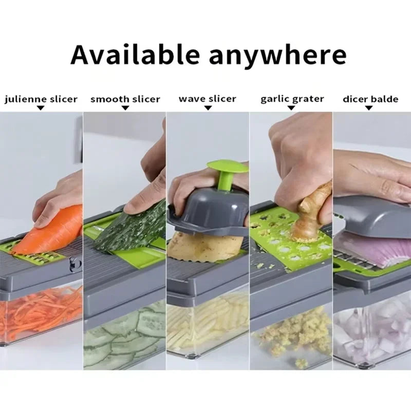 5-in-1 Vegetable Chopper & Slicer
