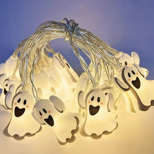 Halloween LED String Lights - Pumpkin, Ghosts, and Spooky Characters