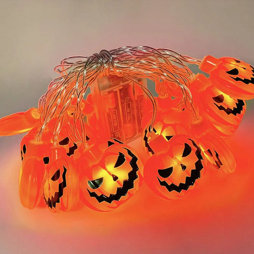 Halloween LED String Lights - Pumpkin, Ghosts, and Spooky Characters