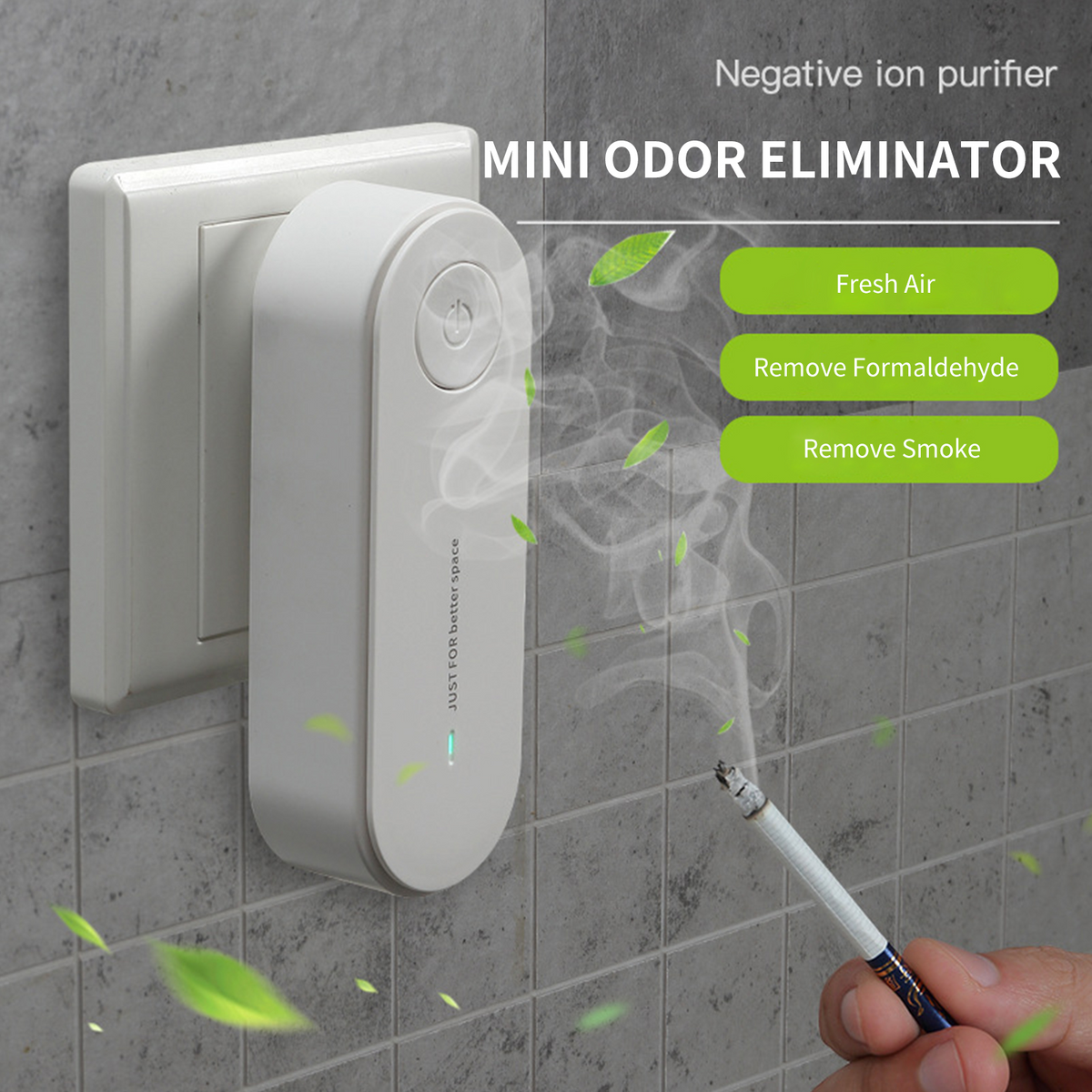 Mini Plug-in Odor Eliminator & Air Purifier